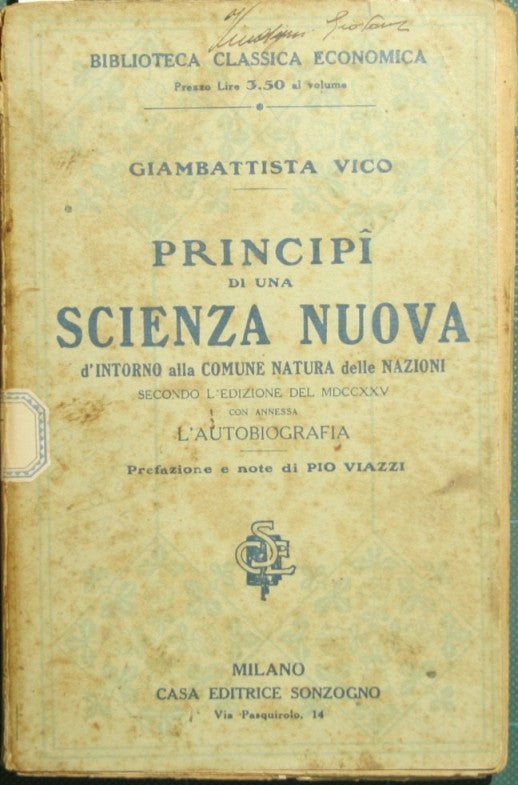 Principios de una nueva ciencia.