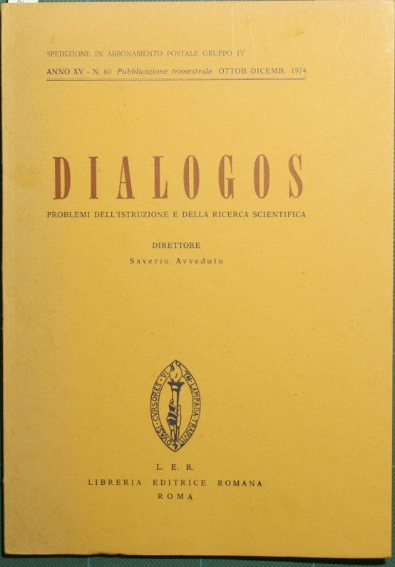 Dialogos. Ottobre-dicembre 1974