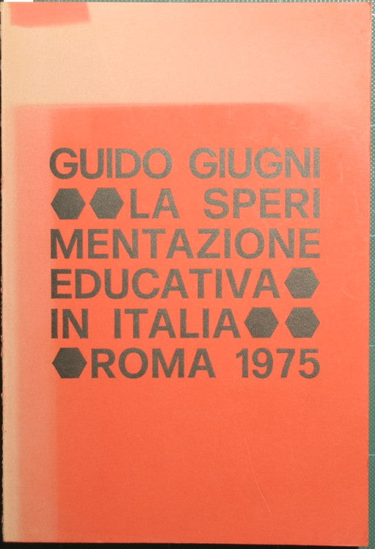 Educational experimentation in Italy