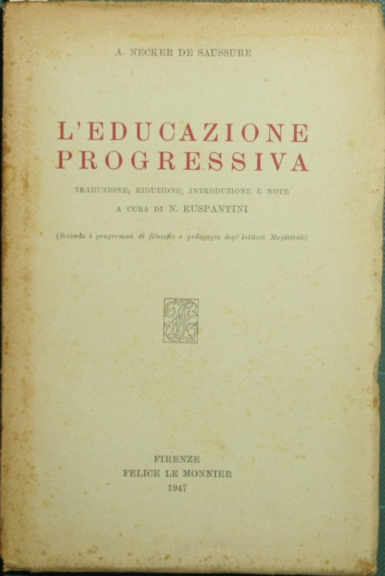 Progressive education