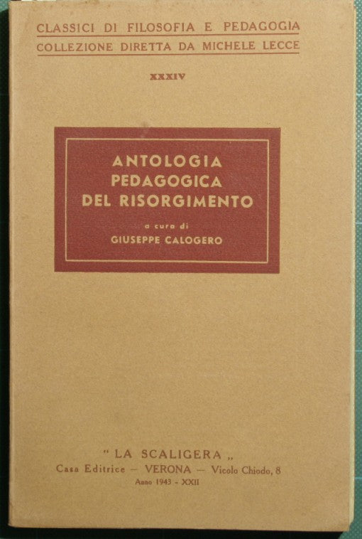 Antologia pedagogica del Risorgimento