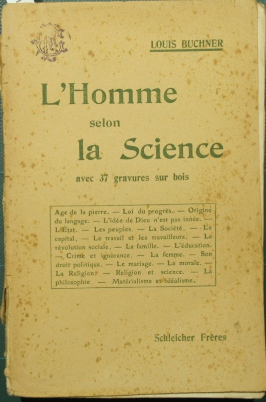 L'homme selon la science