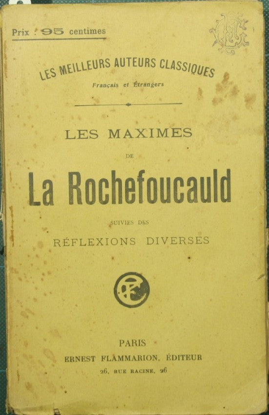 Les maximes de La Rochefoucauld
