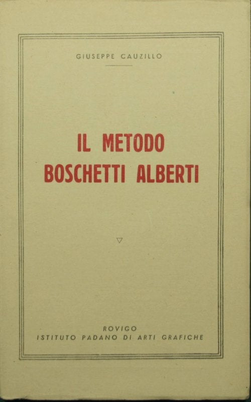 The Boschetti Alberti method