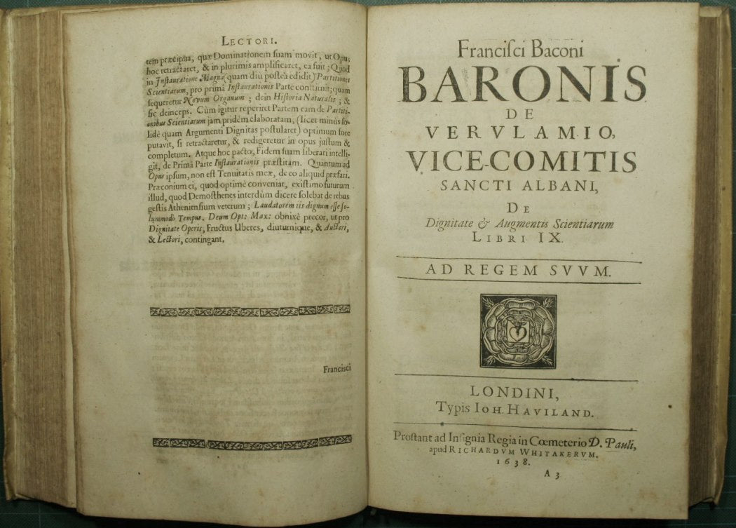 Francisci Baconi baronis de Verulamio, vice-comitis Sancti Albani, Operum moralium et civilium Tomus Qui continet Historiam Regni Henrici Septimi, regis Angliae