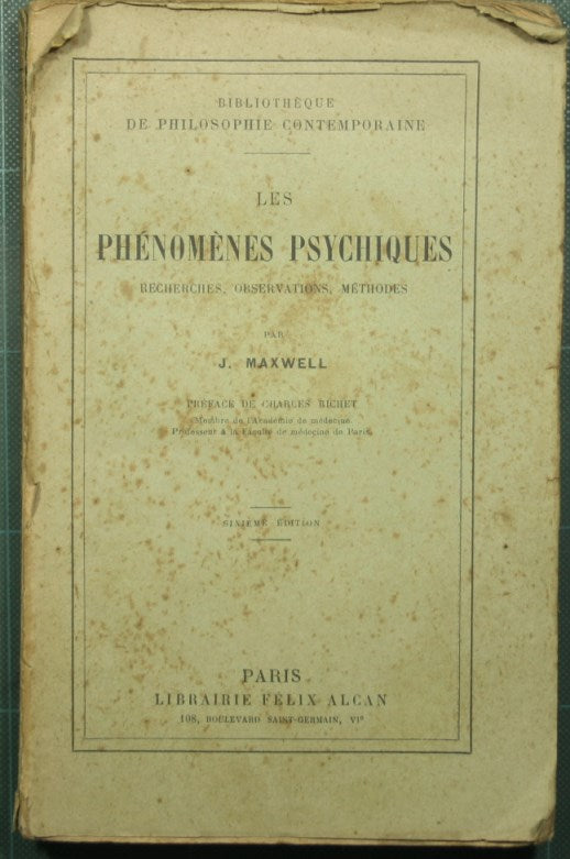 Les Phenomenes psychiques