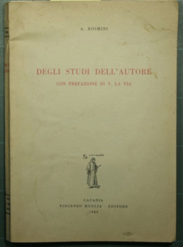Degli studi dell'autore