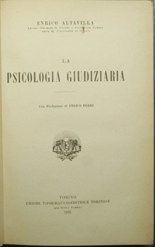 La psicologia giudiziaria