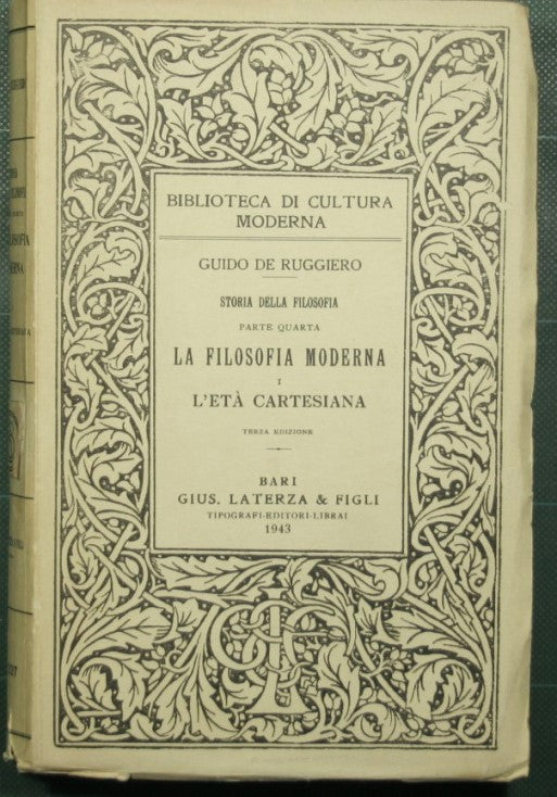 Historia de la filosofía - Cuarta parte Filosofía moderna