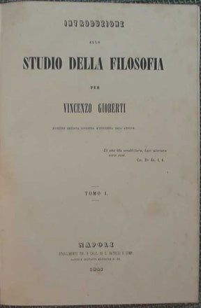 Introduzione allo studio della Filosofia