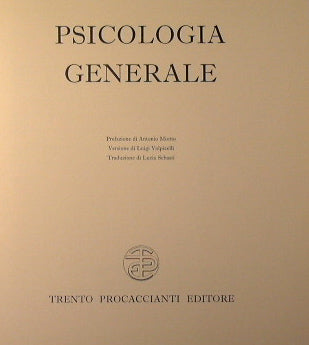 Psicologia generale.