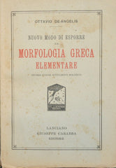 Nuovo modo di esporre la morfologia greca elementare