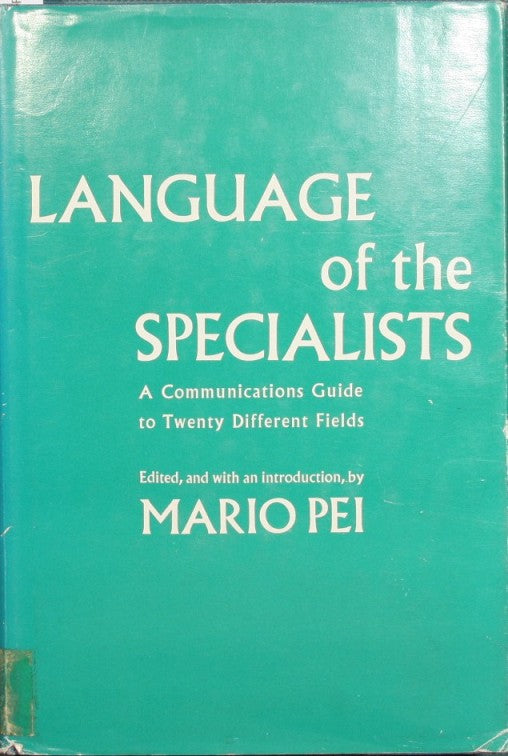 Language of the specialists