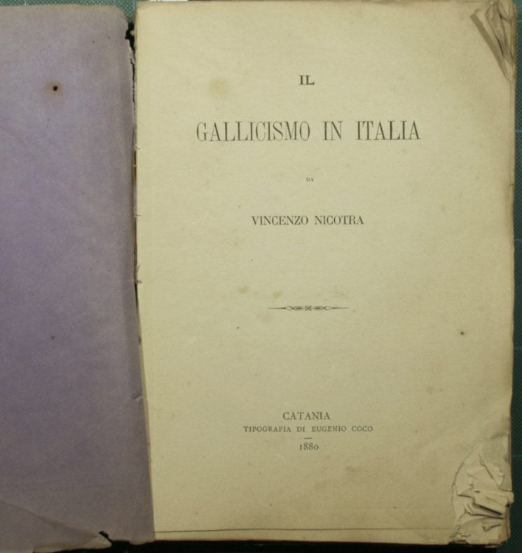 Galicismo en Italia