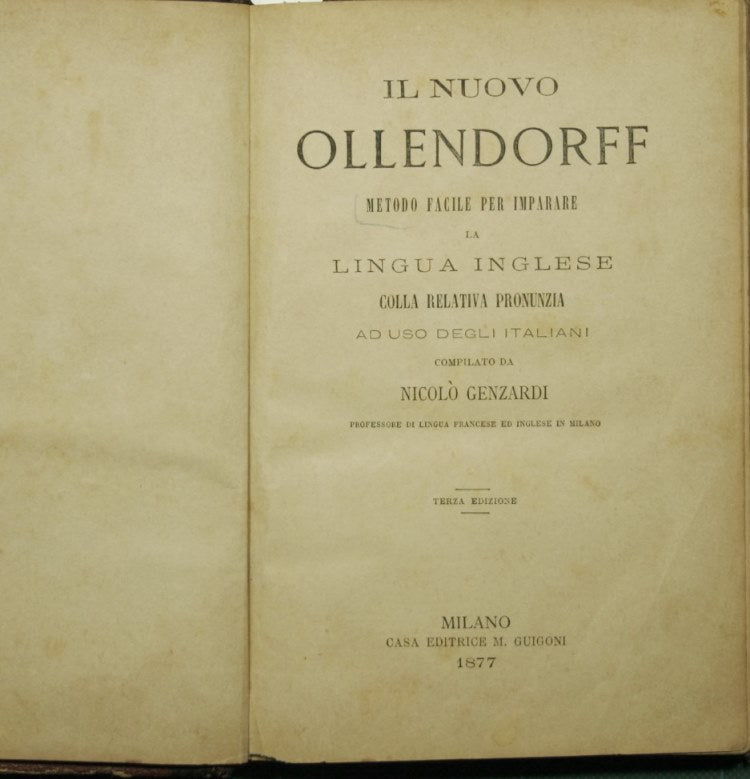 The new Ollendorff. Easy way to learn the English language