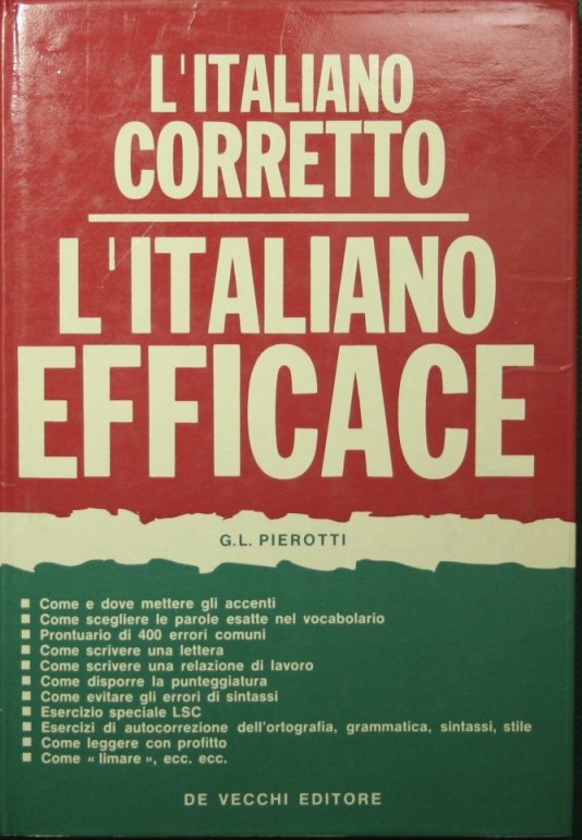 Italiano correcto. Italiano efectivo