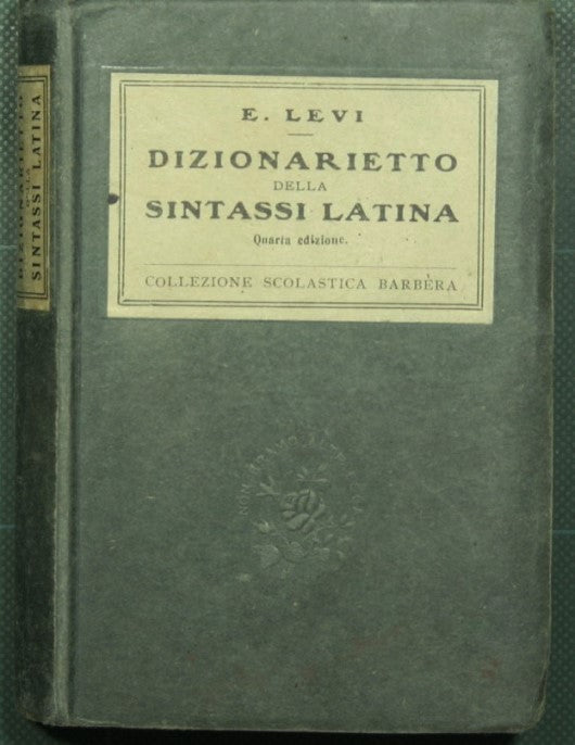 Dizionarietto della sintassi latina
