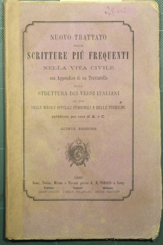 Nuovo trattato sulle scritture più frequenti nella vita civile
