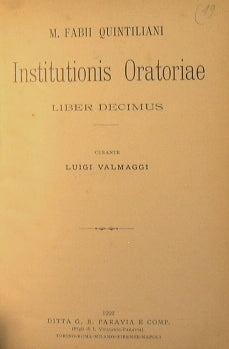 Institutionis oratoriae