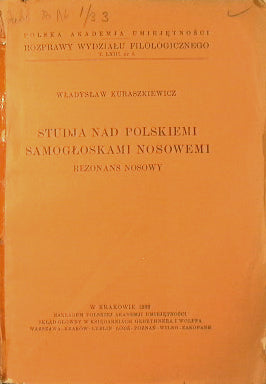 Studja nad Polskiemi samogloskami nosowemi