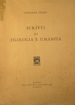 Scritti di Filologia e Umanità