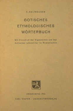 Gotisches Etymologisches worterbuch