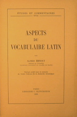 Aspects du Vocabulaire Latin