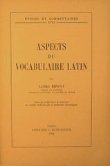 Aspects du Vocabulaire Latin