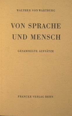 Von Sprache und mensch