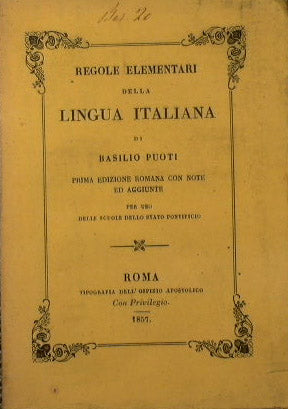 Regole elementari della lingua italiana