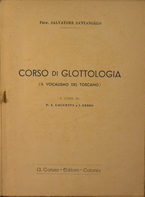 Glottology course - Tuscan vocalism