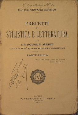 Precetti di Stilistica e Letteratura