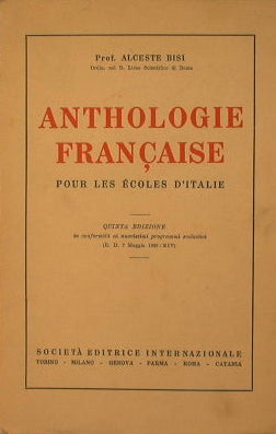 Anthologie Francaise pour les ecoles d'Italie