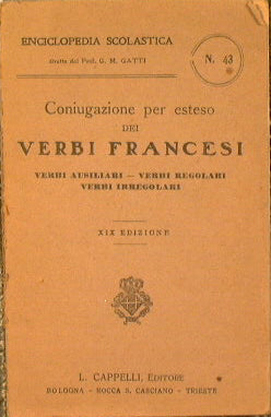 Coniugazione per esteso dei Verbi Francesi