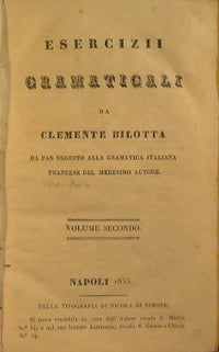 Gramatica italiana - francese - Esercizi i gramaticali