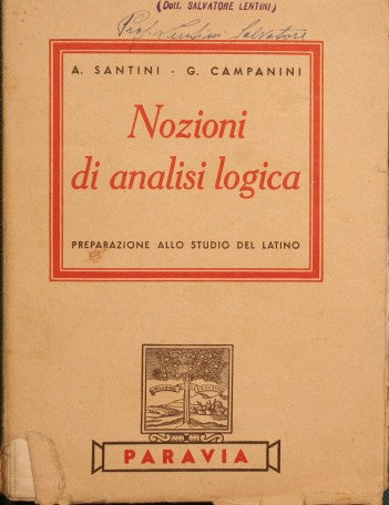 Nozioni di Ananlisi Logica