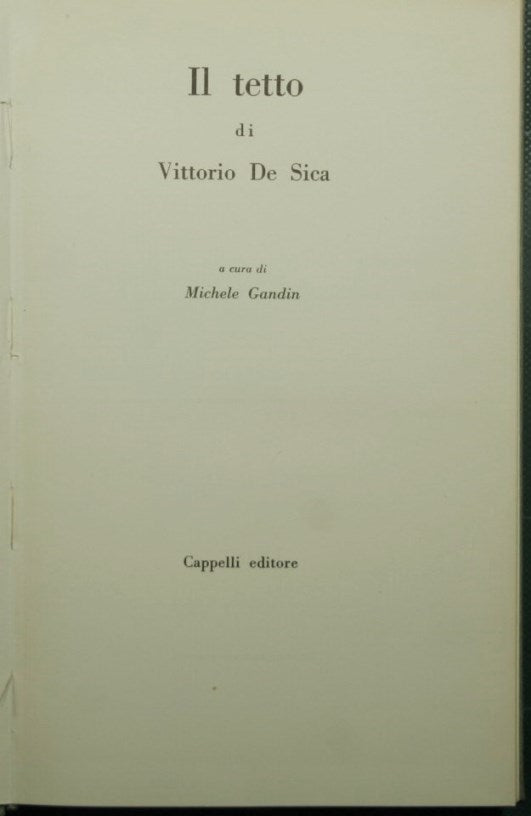 Il tetto di Vittorio De Sica