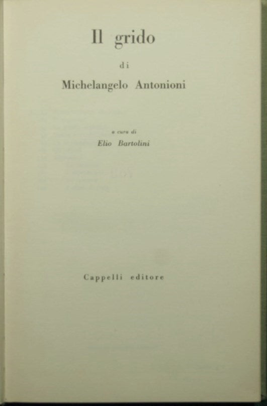 Il grido di Michelangelo Antonioni
