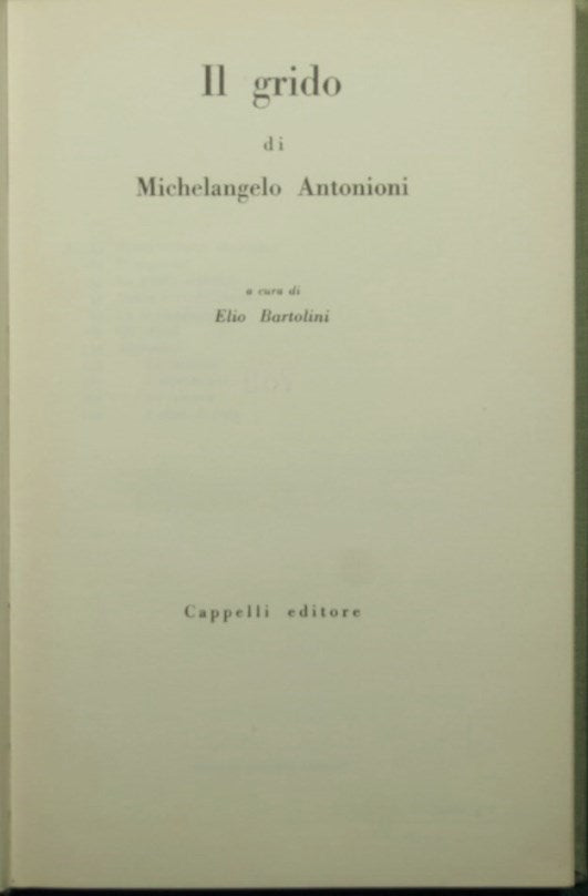 Il grido di Michelangelo Antonioni
