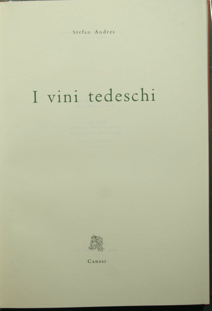 I vini tedeschi