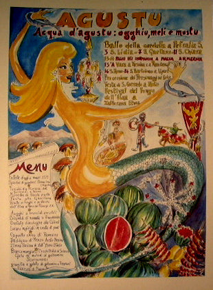 Calendario Siciliano Gastronomico Perpetuo nell'opera grafica e poetica di Pino Correnti