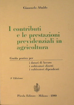 Contributions and social security benefits in agriculture.