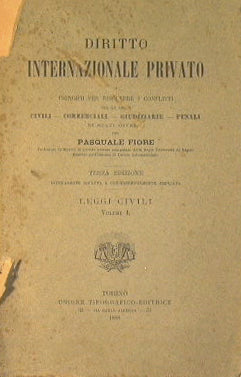 Diritto internazionale privato o principii per risolvere i conflitti…