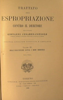 Trattato della espropriazione contro il debitore