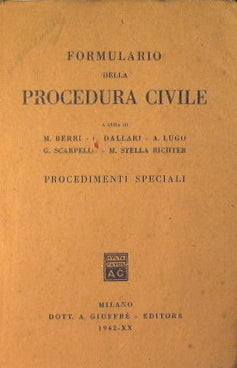 Formulario della procedura civile