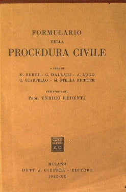 Formulario della procedura civile