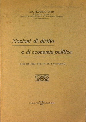 Nociones de derecho y economía política