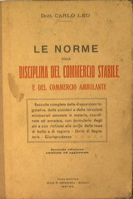 Las normas que rigen el comercio estable y el comercio itinerante