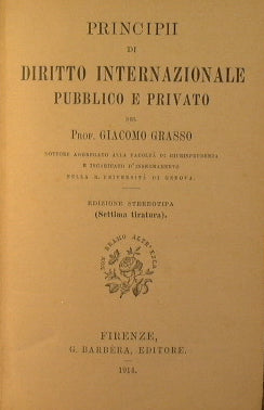 Principi di Diritto Internazionale