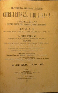 Repertorio generale annuale di giurisprudenza, bibliografia e legislazione